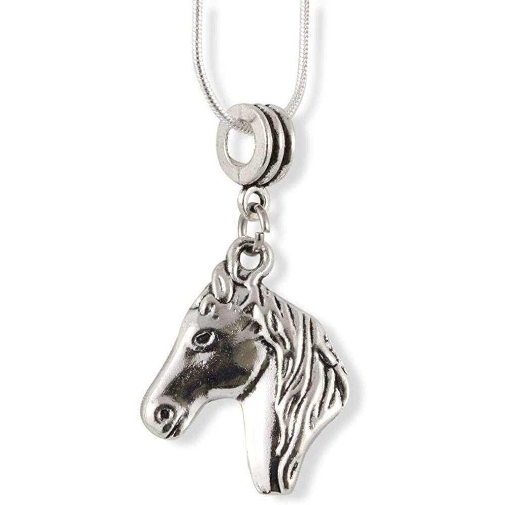 Horse Head Snake Chain Necklace